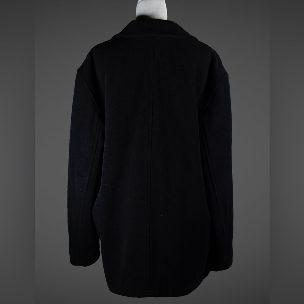 J.Crew Womens XL Black Wool Blend Peacoat – PROFESSIONALLY DRY CLEANED 9/18/2025 - Picture 9 of 17